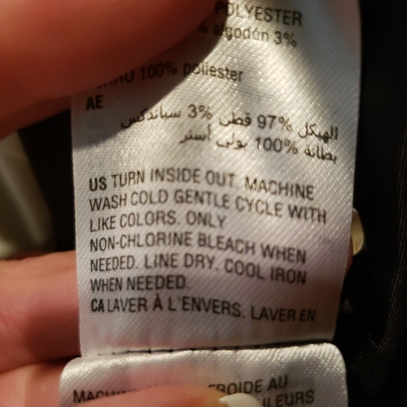 New INC Drawstring Button Front Wing Collar Tan Trench Jacket Shoulder F… - Picture 7 of 11